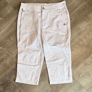Light Pink Cargo Capris